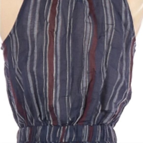 Universal Thread Maxi Dress Halter Striped Beach/Swim - Picture 5 of 8